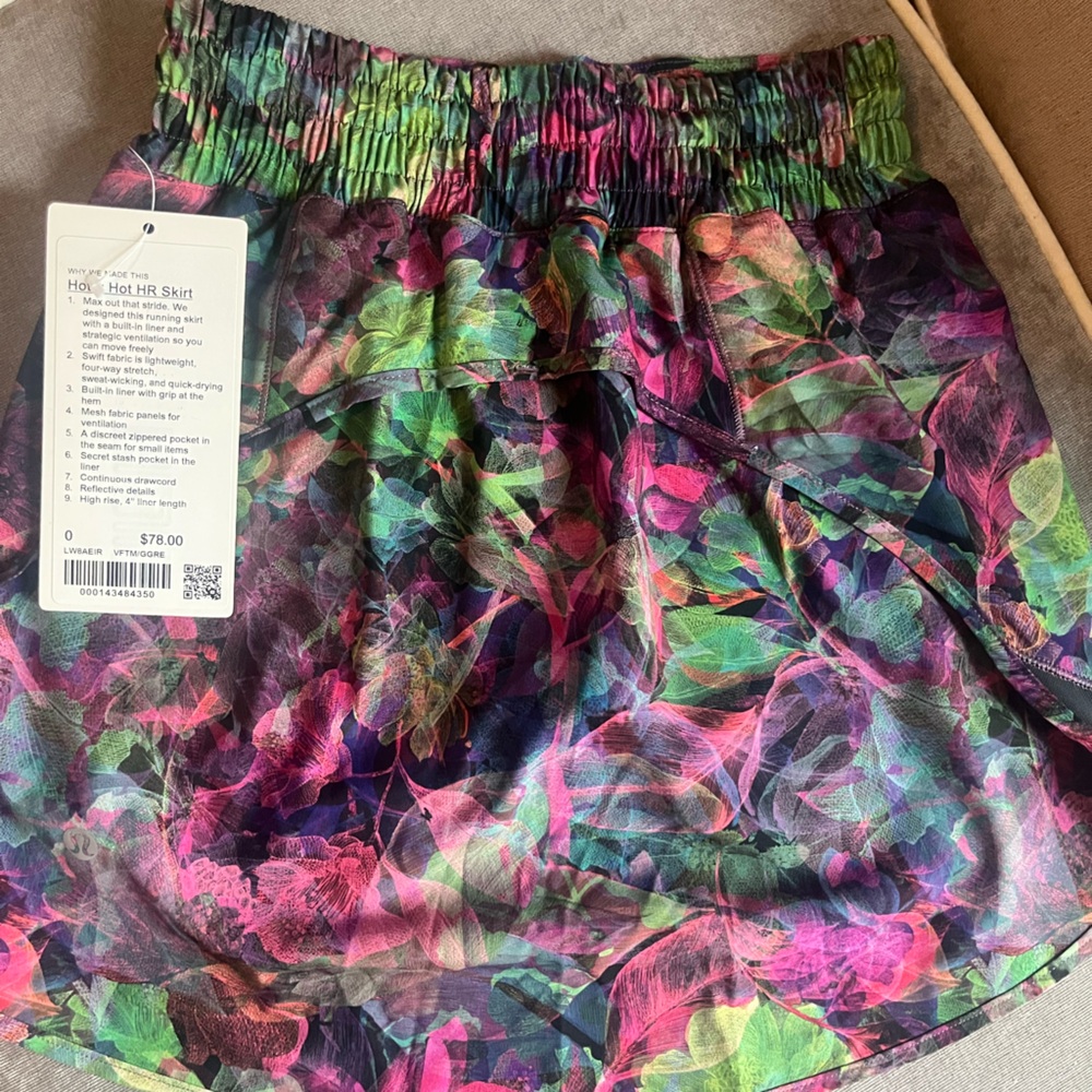 lululemon athletica Multicolor Hotty Hot Skirt